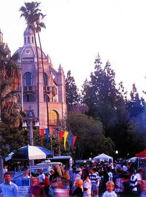 Downtown view of the MIssion Inn