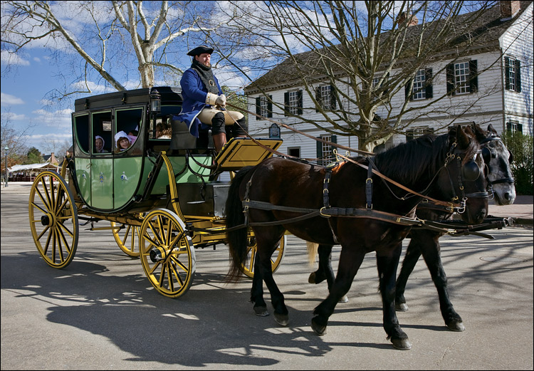 Carriage ride in Colonial Williamsburg